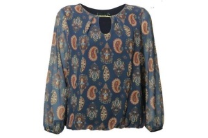 blouse met paisley print