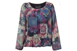 blouse met allover print