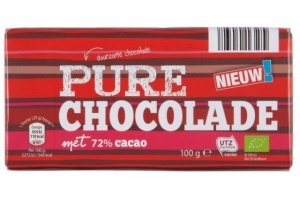 biologische pure chocolade