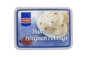 perfekt rum rozijnen roomijs