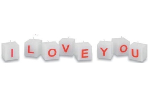 kaarsjes i love you