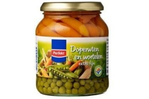 perfekt doperwten en wortelen extra fijn