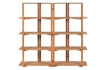 boekenkast folding blank teak