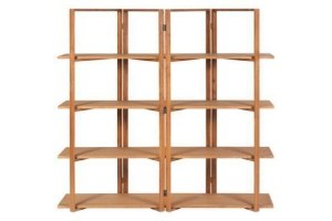 boekenkast folding blank teak