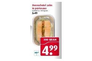 ovenschotel zalm in pestosaus