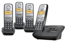 gigaset al230a dect telefoon met 3 extra handsets