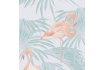 vliesbehang flamingo