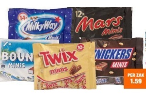 twix mars snickers bounty of milky way mini s