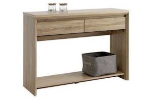 sidetable hasle 2 lades geborsteld eiken