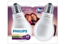 philips bulb mat led e27 8w 60w