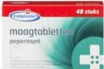 trekpleister maagtabletten pepermunt