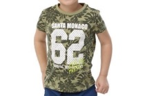 jongens t shirt groen met diverse prints