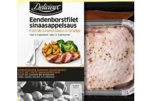 eendenborstfilet met sinaasappelsaus