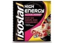 isostar high energy sport bar raisin en cranberry