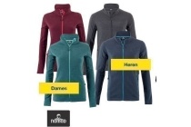 dames of heren outdoor fleece vest