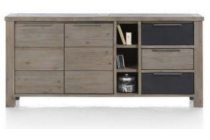 eger dressoir 2 deuren 3 laden 3 niches 180 cm