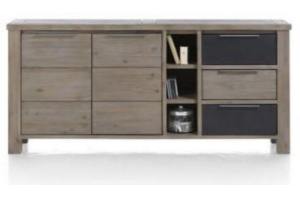 eger dressoir 2 deuren 3 laden 3 niches 180 cm