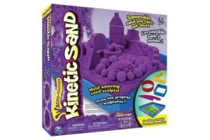 kinetic sand speelset met zandbak en vormen