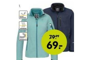 dames of heren softshelljack