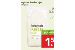 biologische pandan rijst