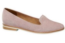 5th avenue roze loafer perforatie