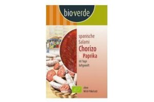 bioverde chorizo met paprika gesneden