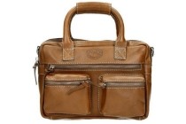 micmac westernbag a6 schoudertas cognac