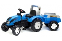 landini tractor met aanhanger