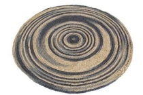 karpet rond jute mix kleuren