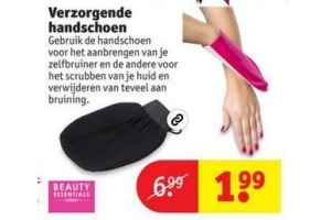 verzorgende handschoen