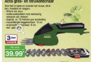 Wortel Factureerbaar Verdachte Accu gras- en struikenschaar, nu voor €39,99 - Beste.nl