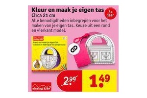 kleur en maak je eigen tas