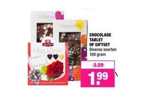 chocolade tablet of giftset