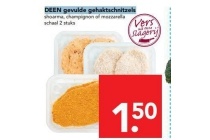 deen gevulde gehaktschnitzels