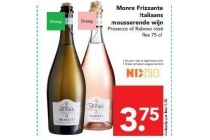 monre frizzante italiaans mousserende wijn