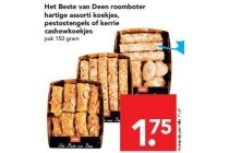 het beste van deen roomboter hartige assorti koekjes pestostengels of kerrie cashewkoekjes