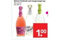 belvoir frisdrank met toegevoegd sap