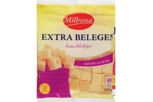 milbona goudse kaasblokjes