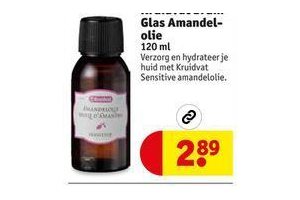 Kruidvat Bruin Glas amandel-olie, voor €2,89 - Beste.nl