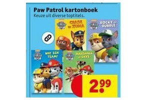 paw patrol kartonboek