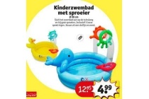 kinderzwembad met sproeier