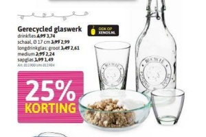 gerycled glaswerk