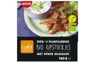 likemeat vega bio kipstuckjes met doener marinade