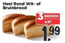heel rond wit of bruinbrood