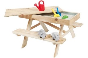 kinderpicknicktafel met zandbak