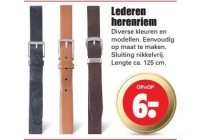 lederen herenriem