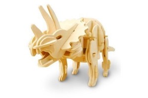 3d puzzel lopende triceratops