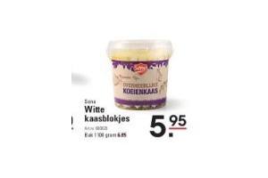 witte kaasblokjes