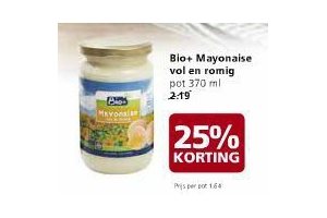 bio mayonaise vol en romig