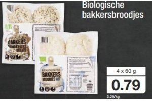 biologische bakkersbroodjes